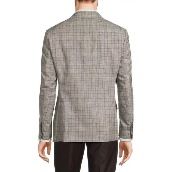 NWT Tallia Verdello Slim-Fit Wool Blend Suit Jacket Cream Brown Size 36 Short - Picture 5 of 10